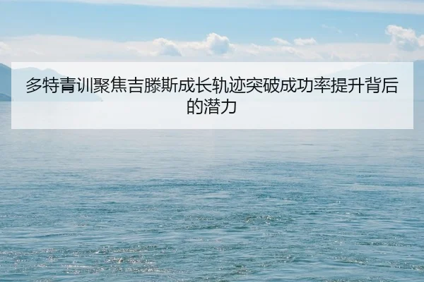 多特青训聚焦吉滕斯成长轨迹突破成功率提升背后的潜力